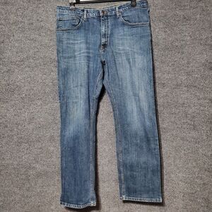 Wrangler Jeans Mens 38 Blue Denim Straight Grunge Rodeo Westernwear Barncore
